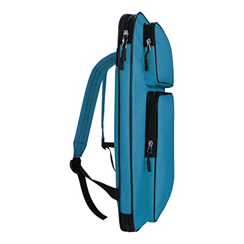 Image of haozaikeji A3 Artist Portfolio Carry Case Bag Portable Waterproof Canvas Shoulder Bag Painting Pad Backpack for Sketching Painting Art Supplies with Shoulder Straps & Carry Handle