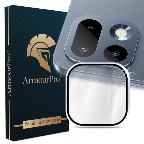 Image of ArmourPro Camera Rings Tempered Glass Compatible for Realme 16 Pro (6.78 Inches) Tough HD Individual Aluminum Alloy Rings 9H Camera Cover, Scratch-Resistant,Camera Lens Protection| Silver, 1 Pack