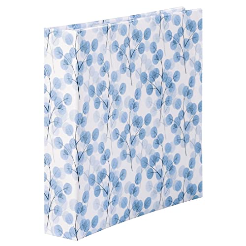 Hama Album photo à pochette Tree (Album mémo, 200 photos 10 x 15cm, 100 pages blanches, Dim. 22.5x22cm, Idéal Scrapbooking, idée cadeau, Couverture Rigide, Poche à Carte Mémoire) Bleu