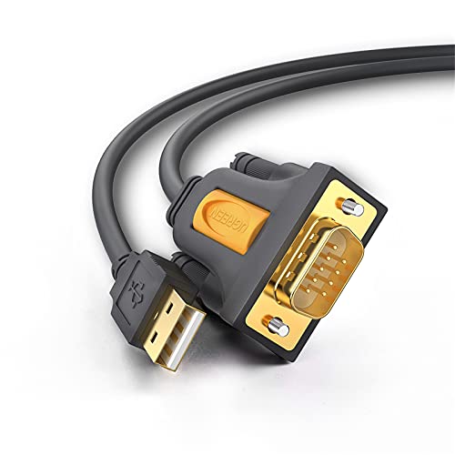 UGREEN USB シリアル変換ケーブル RS232 USB 9ピン 変換 シリアルケーブル D-sub9ピン Windows Mac OS両対応 1m