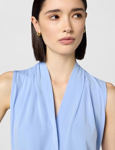 Image of Calvin Klein Women's Sleeveless V-Neck Blouse