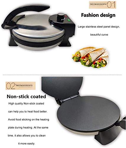 Küche Elektro Roti Crêpe Maker, Pizza, Chapati Fladenbrot Pizza Tortilla Maker 220V 2000W Kochgeschirr Gerät… – Bild 7