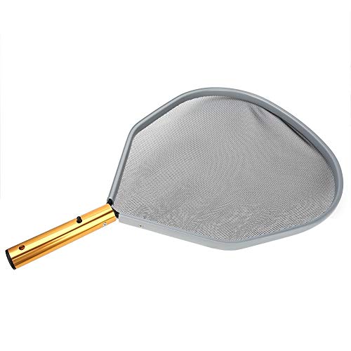 Fontes de piscina Ferramenta de limpeza de estrutura de alumínio Rede de folha de água rasa Ancinho