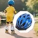 QSTDGVPW Bike Helmet for Kids Breathable Portable Comfortable Adjustable Fitting Children Helmet for Bike Riding Roller Skate, Blue