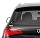 SkinoEu® 2 Stück Vinyl Aufkleber Autoaufkleber Pflaster Heftpflaster Ouch Bumper Stickers Decal Spiegel Auto Moto Motorrad Fahrrad Helm Fenster Tür Tuning B 176