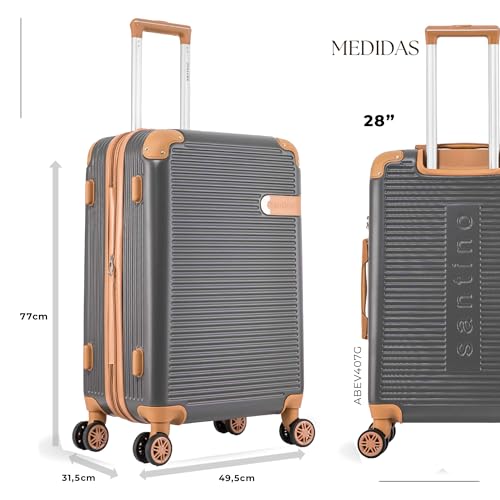 Mala de Viagem de Bordo Nice 10kg Rígida ABS Padrão ANAC com 4 Rodas duplas 360º e Trava de segredo