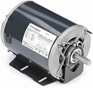Marathon K280 56 Frame Open Drip Proof 5K49PN3052 Belt Drive Motor, 3/4 hp, 1800 RPM, 460 VAC, 3 Phase, 2 Speeds, Ball Bearing, Resilient Ring Mount