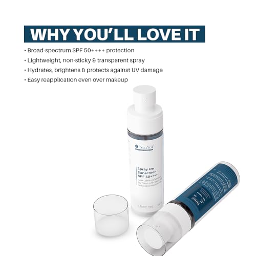Image of SEA SOUL Sunscreen Spray SPF 50 PA+++ with Niacinamide & Dead Sea Minerals | Protects Skin from UVA /UVB Rays | Non-Greasy, Quick Absorbing | For Teens, Women, Men, Oily & Dry Skin - 100ml