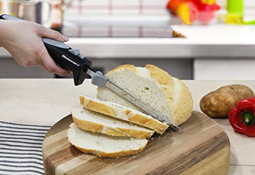 Elite Cuisine Ek-570B Electric Knife With 2 Serrated Blades And Easy Eject, Black (Stainless Steel) #TOP7
