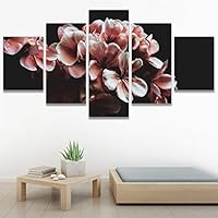 SIGNWIN 5 Panel Canvas Wall Art Flora Snapshot for Home Decorations Ready to Hang - 60