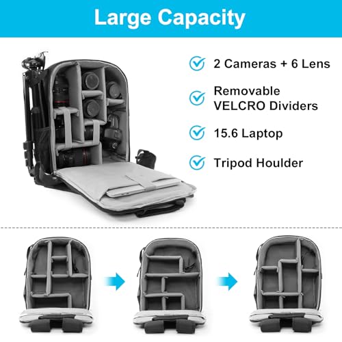Mochila para cámara DSLR/SLR impermeable y multifunción miniatura 3