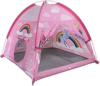 MountRhino Unicorn Play Tent Playhouse for Girls Indoor Outdoor Pink Princess Castle Kids