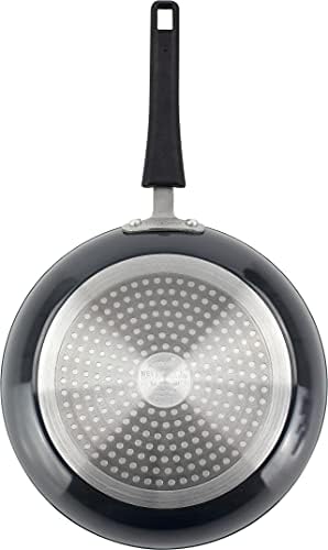 Scoville Sky Neverstick 24cm Frying Pan - Non-Stick, Suitable for All Cookers, Stylish Design, Easy to Clean, Medium Fry Pan, Grey/Black