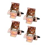 Wchaoen 4 piezas de hierro que se dobla mesa plegable silla pata soportes corchetes auto plegable soporte de muebles Accesorios para herramientas