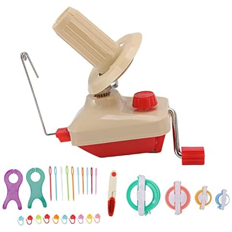 BAOFUYA Bobinadora de Bolas de Hilo Combo Manual con Accesorios de Costura Cover