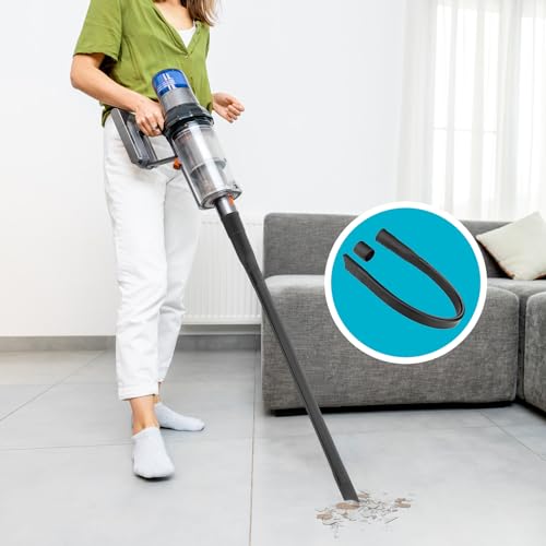 Hejo Lange Flexible Fugendüse Staubsauger, 65cm Universal Staubsauger Fugendüse mit 35/32mm Anschluss für alle Miele Staubsauger AEG Siemens, Samsung Philips Bosch (Schwarz)