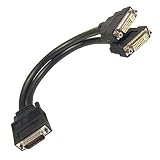 matrox dualhead2go Adapterkabel DMS-60 / LFH-60 auf 2x DVI-I - Matrox - P/N F16123-00 / 16123-00 / 16029-02 - Länge 30 cm - Farbe schwarz