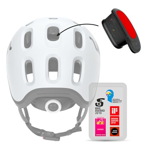 woom Bereit Helmlicht, Wiederaufladbares LED-Rücklicht Zubehör für Fertigen Kinderhelm, Hochsichtbares Fahrradsicherheitslicht mit 3 Modi & Auto-Abschaltung für Jungen & Mädchen