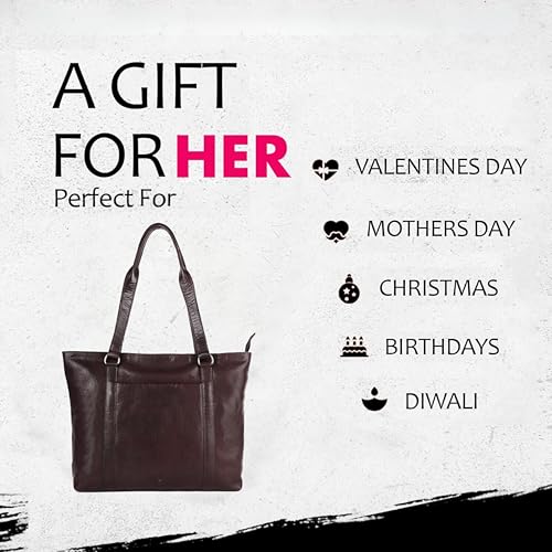Image of Genuine Leather Tote Bag for Women - Premium Quality, Stylish, and Spacious Handbag for Everyday Use
