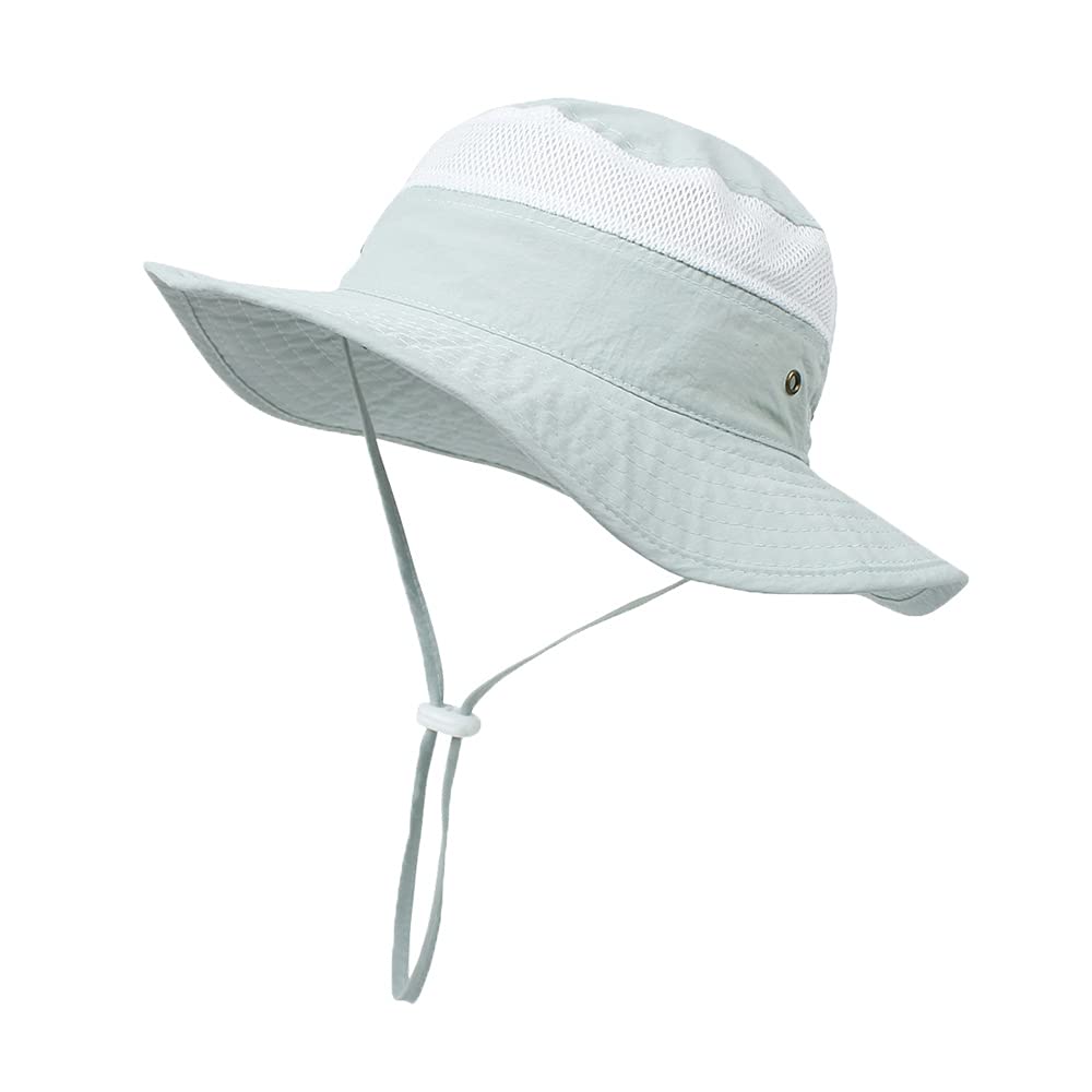 YAMEE Niños Sombrero de Sol para bebé,Sombreros de Playa Ajustable,Gorra de Visera niño para 6 Meses-8 años,Gorro Verano de Pescador para Exteriores/natación/Playa/Piscina