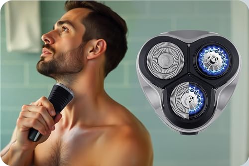 Berdsen Golarka Elektryczna Maszynka Do Golenia Z Głowicą Rotacyjną Bezprzewodowa Stalowe Ostrze Barber Master BD-268 Czarny