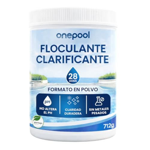 PLANTAWA Floculant pour Piscine en Poudre (16 semaines) | Clarifiant pour l'eau de Piscine et de Spa | Élimine la turbidité et améliore la Filtration | Formule concentrée pour Une Eau limpide.