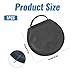 Bewudy CD Case Holder, CD Case for Car DVD Holder Portable Disc Organizer DVD Round Storage Wallet for Car, Home, Travel Carrying (Black)