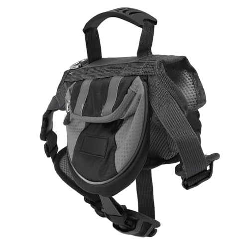 Sac à dos de sac à dos pour chien de grande capacité noir