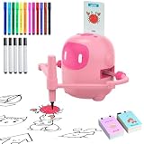 SHENSE Zeichenroboter für Kinder Drawing Robot mit 150 Karten Interaction& 17 Color Pens Roboter Kinder Spielzeug Sprachinteraktiver Zeichenprojektor Wiederaufladbar Lernspielzeug für ab 5 +Jahren