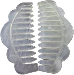 Jade Stone Head Therapy Massage Hair Comb Scalp Massager Pack of 2