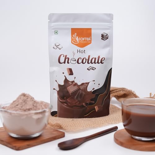 Image of Coftea Hot Chocolate Premix 250g | Rich Creamy Cocoa Drink Mix | Instant Hot & Cold Chocolate Beverage | Smooth Velvety Powder | Easy to Prepare Home Office Travel | Cafe Style Premix