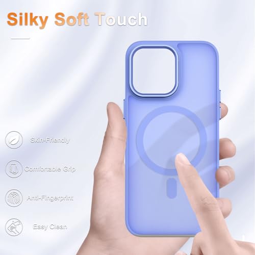 Image of for iPhone 13 Pro Max Case, Matte Magnetic Phone Case, Lavender Purple