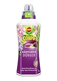 COMPO Blühpflanzendünger für alle Blühpflanzen im Zimmer, auf Balkon und Terrasse, Pflanzendünger, Spezial-Flüssigdünger, 1 Liter