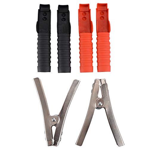 Voilamart 2 Pcs Battery Jumper Cable Clamps 800A Heavy Duty Insulated Alligator Clips Battery Clamps Charging Connector Kit For Car Auto Vehicle #TOP4