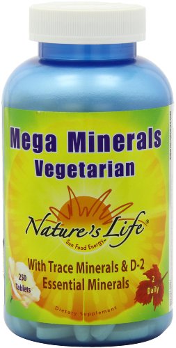 Nature's Life Vegetarian Mega Minerals | 250 ct Nature's Life Vegetarian Mega Minerals | 250 ct