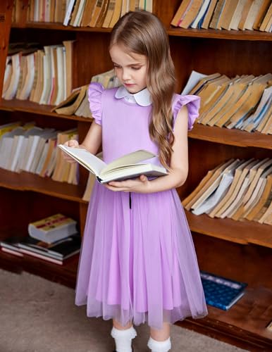 Image of Arshiner Toddler Tutu Dress Little Girls Fluffy Summer Dresses Casual Party Tulle Sundress for Kids 2-6Y