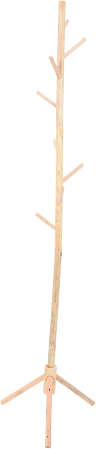 1pc Stylish Wooden Stand Coat Rack Versatile Clothes Hanger Artificial Branches for Hats Bags and Coats for Entryway Bedroom Dormitory Use