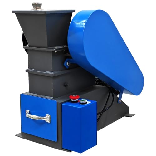 Banfluxion Rock Crusher 220V Mini Jaw Crusher Can Crusher Steel Stone Grinder Industrial Shredder Rock Crusher Machine 2.2KW Ore Coal Stone Crushing Machine 100x60 mm