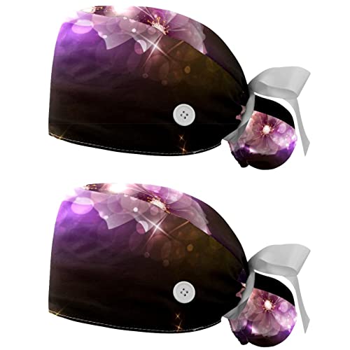 Chapeaux bouffants JDEZ anti-transpiration - Casquettes de travail à fleurs exotiques confort