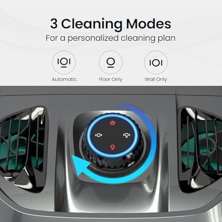 AIPER Cordless Robotic Pool Cleaner, WavePath Navigation, Wall-Climbing, Quad-Motor, 150 mins Runtime for Inground Pools up to 1,600 sq.ft, Seagull Pro ZT6002