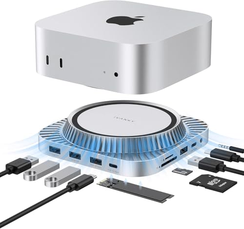Carcasa SSD M.2 NVMe Mac Mini M4 Solución Almacenamiento Hub SD TF
