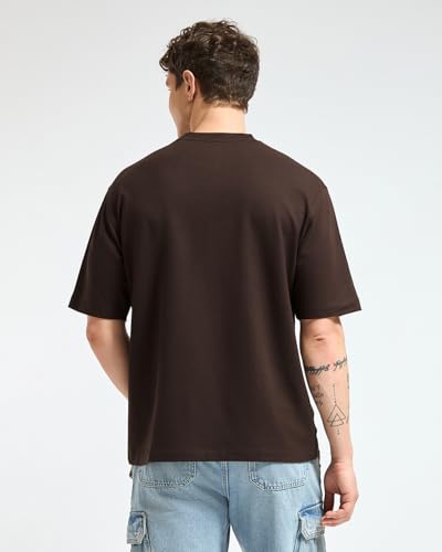 Image of Wellbi Bamboo Oversized Half Sleeve T-Shirt for Men | Naturally Antibacterial & Eco-Friendly | Breathable Organic Bamboo Cotton Blend | Moisture-Wicking Sustainable Wear
