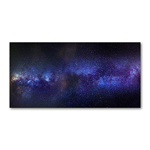 Fond de hotte en verre violet de 140x70cm Tulup pour habillage mural de cuisine