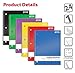 Better Office Products Spiral Notebooks 1-Subject, 24 Pack, College Rule, 70 Sheet, 8 x 10.5 inches, 6 Assorted Primary Colors, 24 Pack