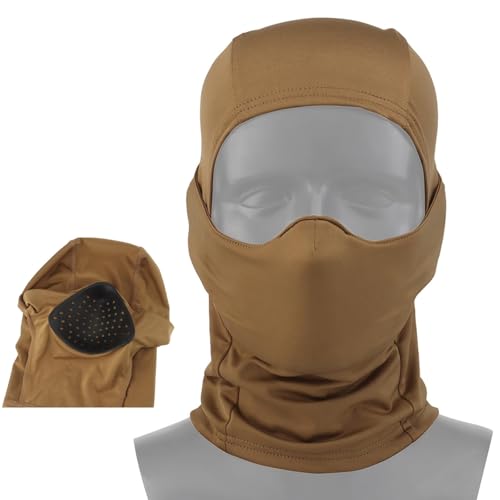 LZAQHMT Balaclava Airsoft Mask, Tactical Airsoft Full Face Protective Mask, with Silicone Inner Support for Airsoft/Cycling(CB)