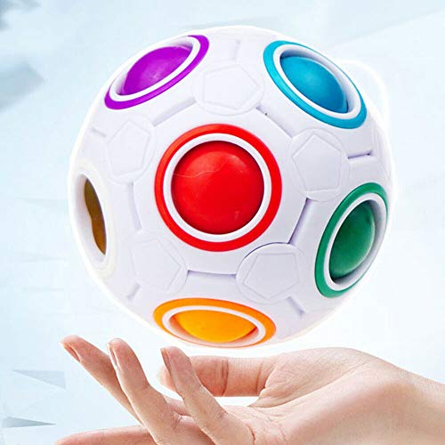 Lengus Magic Rainbow Ball Speed Cube Rompecabezas de regalo educativo AZ Inteligencia Juguetes 3D Puzzle Fidget Bolas para niños