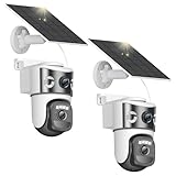 【Double Objectif Intelligent】Cette camera surveillance wifi exterieure sans fil adopte une conception à double objectif fonctionnant indépendamment, permettant de surveiller simultanément deux zones. L’objectif fixe offre un angle vertical de 90° pour couvrir une large zone statique, tandis que l’objectif motorisé permet une rotation horizontale de 355° pour assurer un suivi dynamique. Grâce aux zones de surveillance prédéfinies, vous pouvez vérifier instantanément les emplacements importants pour une protection plus efficace