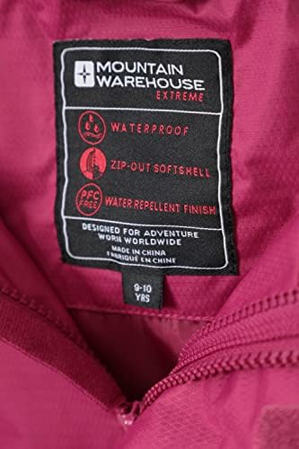 Mountain Warehouse Cannonball 3 in 1 Kids Waterproof Jacket Coat