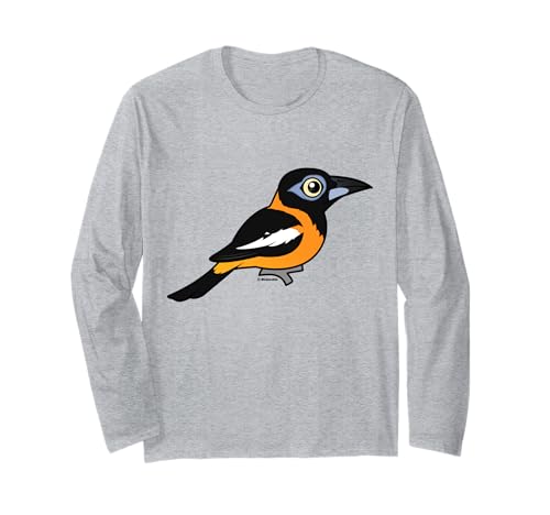 Cute Cartoon Venezuelan Troupial Birdorable Icteric Species Long Sleeve T-Shirt