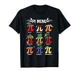 Pi Menu Tropical Fruits Funny Pi Day 3.14 Math Teacher Cute T-Shirt